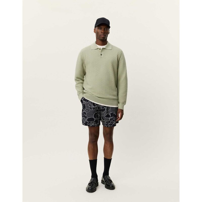 Les Deux Billy Weave Knitted LS Polo image number 3